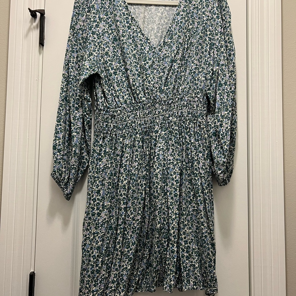 Floral Green Dress